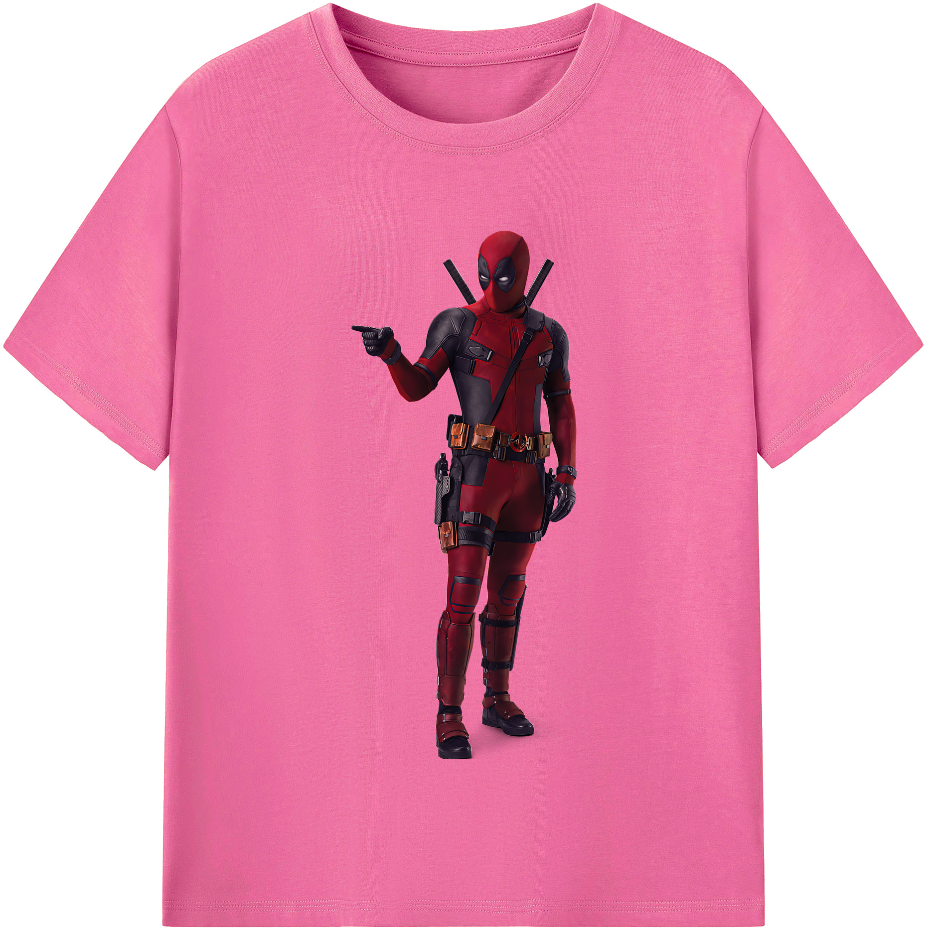 （画像用） Deadpool デッドプール レディースカジュアルプリントTシャツ（綿100％）